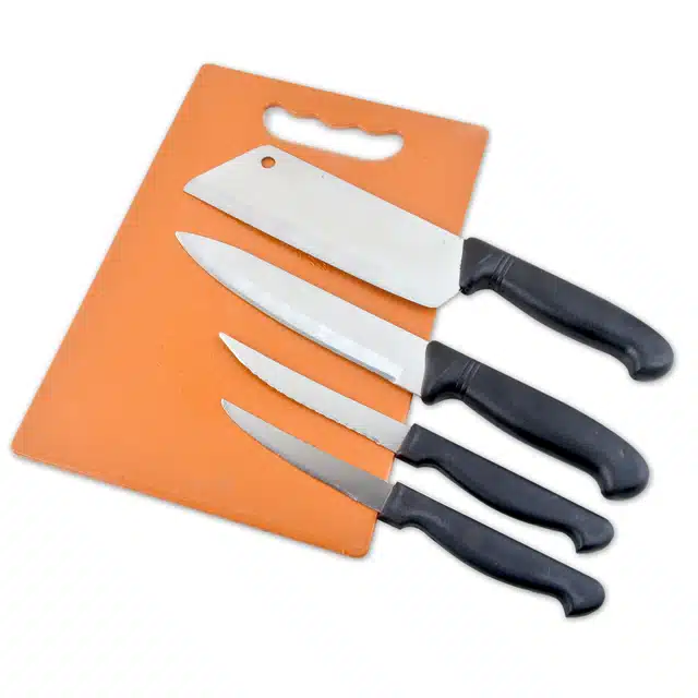 Kitchen Knife Set with Chopping Board (Set of 5)