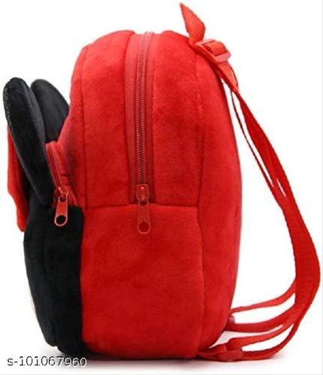 Canvas Backpack for Kids (Red & Black)