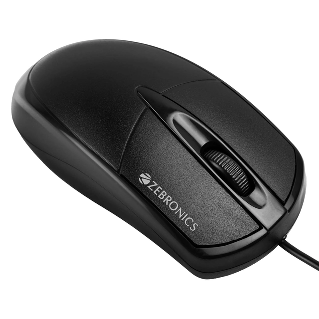 Zebronics Wired USB Mouse (Black)