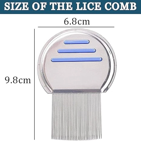 Lice Remover Comb For Women And Kids Stainless Steel Lice Terminator Fine Egg Nit Lice Egg Removal Comb For Women Lice Comb Hair Women Scalp Louse And Eggs Remover (pack of 1)