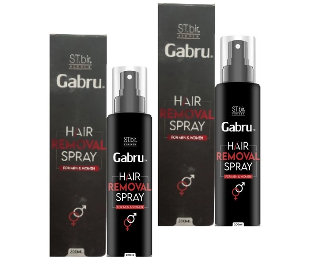 Gabru Hair Removal Spray (200 ml, Pack of 2)