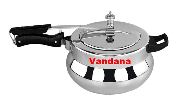 Vandana 5.5 L Handi Aluminium InnerLid Pressure Cooker Gas Stovetop Compatible (Pack of 1)