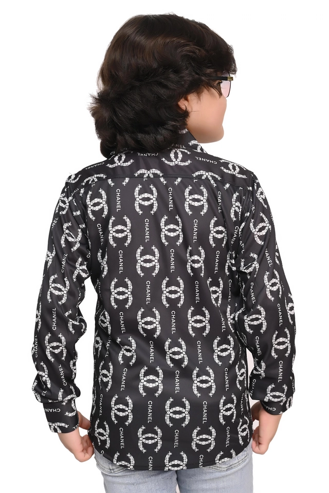 Full Sleeves Printed Shirt for Boys (Multicolor, 5-6 Years)