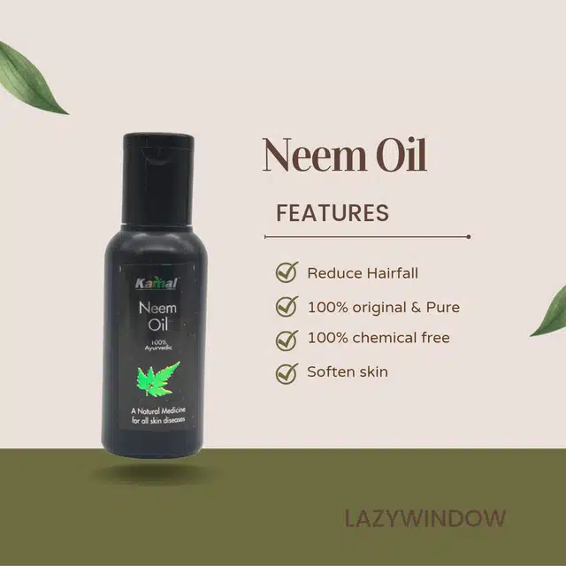 Khadi Kamal Herbal Neem Oil & Face Scrub (Pack of 2)