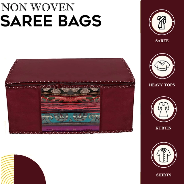 Non-Woven Clothes Cover (Maroon)