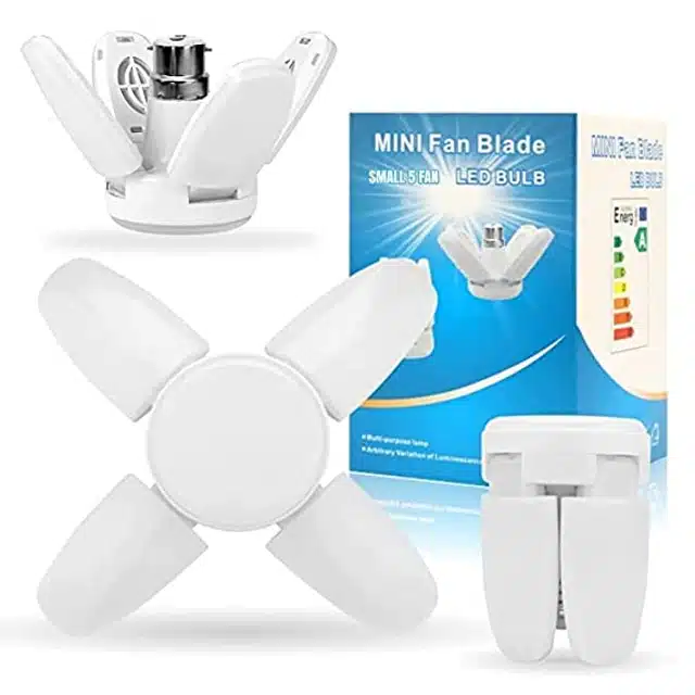 Mini fan blade led shop bulb