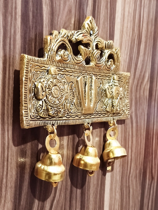 Metal Tirupati Balaji Door Hanging (Gold)