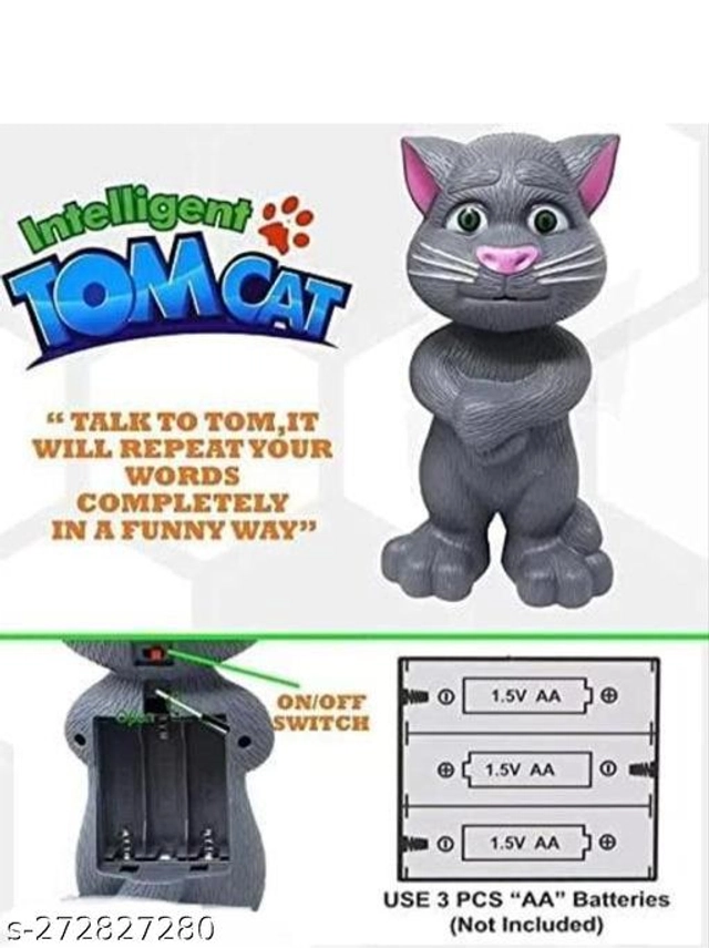 Plastic Talking Tom Toy for Kids (Multicolor)