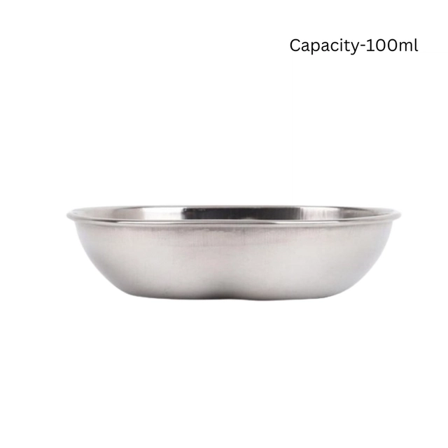 JENSONS Steel Serving Bowl (100 mL each, Pack of 6)