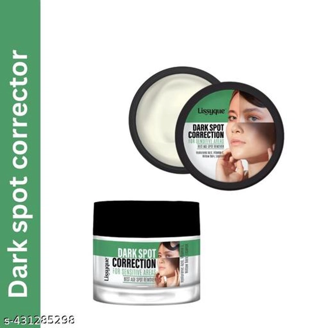 Lissyque Dark Spot Remover Face Cream | Cream For Dark Spots | Brightening & Lightening | Pimple Marks | Acne Scars | Uneven Skin Tone | Pigmentation & Blemish Removal | Herbal Cream | Paraben & Sulfate Free (50 gm)