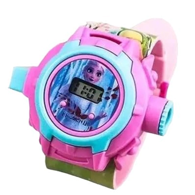 Barbie Digital Watch with 24 Image Projection (Multicolor)