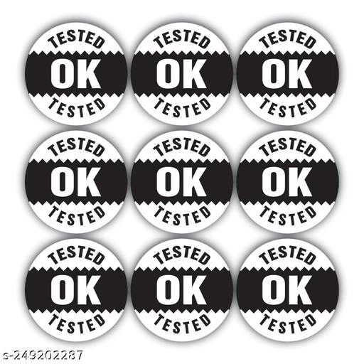 Ok Tested Stickers (Multicolor, 2 cm) (Pack of 500)