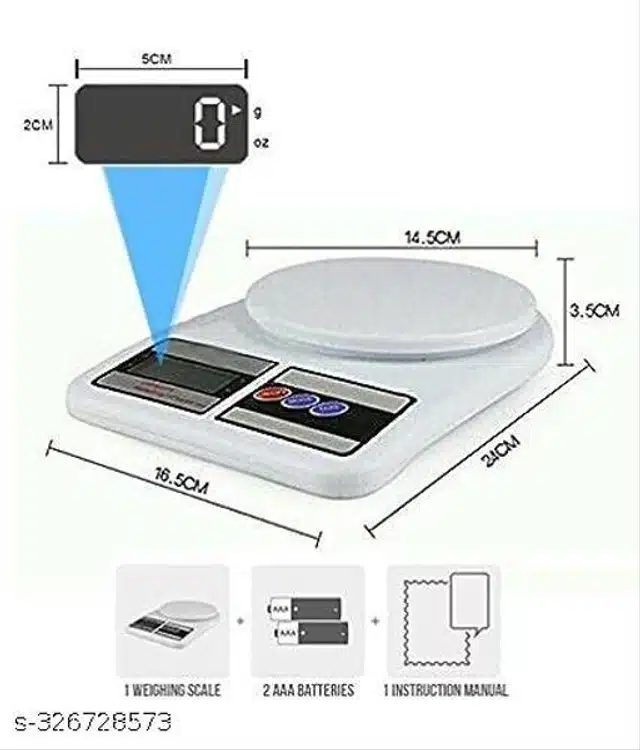 Electronic Weighing Machine (White)