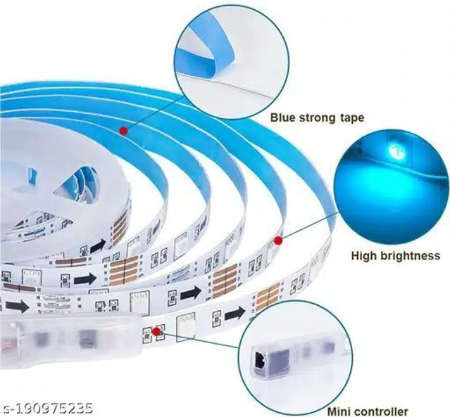 Remote Control LED Strip (Multicolor, 4 m)