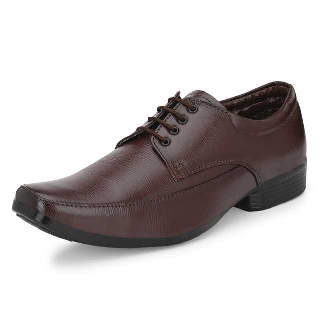 Katenia Synthetic Men Formal Shoes (Brown, 8) (KF-10)