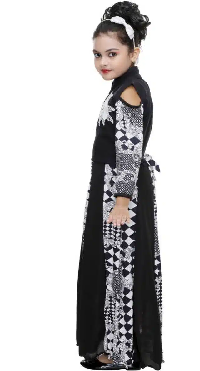 Fancy Gown for Girls (Black, 20)