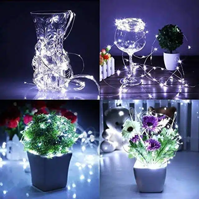 LED String Light for Festive Decoration (White, 15 m)