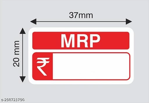 MRP Stickers for Packaging (Multicolor, 3.7x2 cm) (Pack of 520)