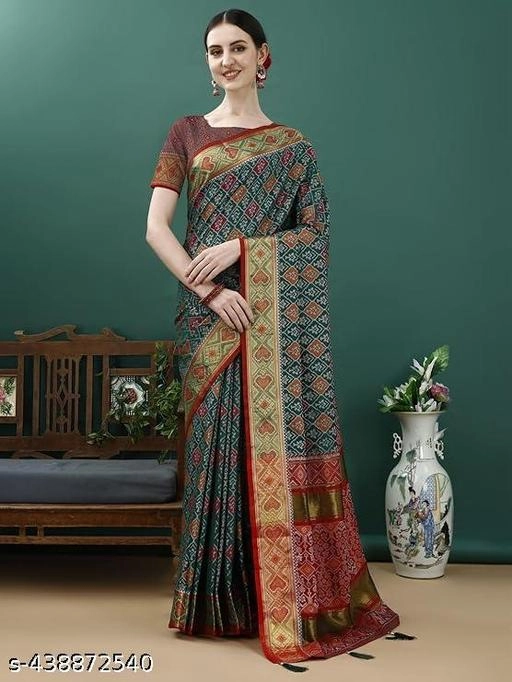 Banarasi Silk Zari Woven Saree for Women (Grey, 6.3 m)