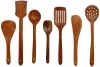 Wooden Spatula Kitchen Tools Set (Brown, Set of 7)