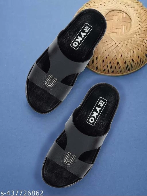 Flipflops for Men (Black, 6)