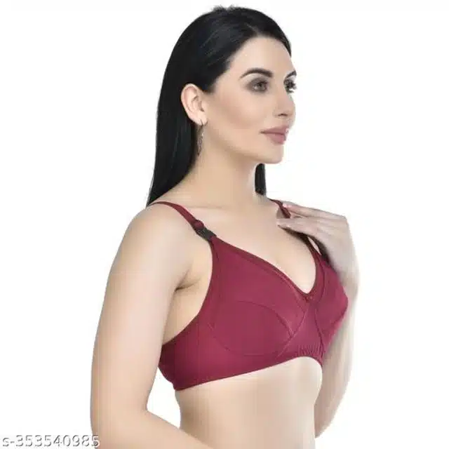 Polycotton Feeding Bra for Women (Assorted, 32C) (Pack of 2)