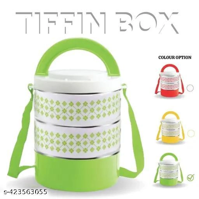 Plastic Lunch Box (Multicolor, 600 ml)