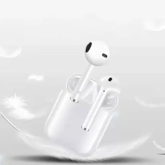 Bluetooth Earbuds with Mic (White)
