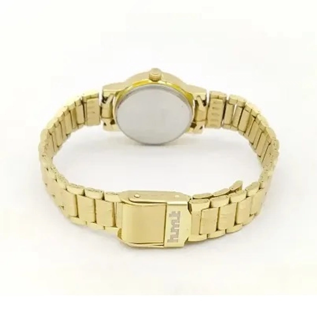 Stainless Steel G-002 Analog Watch for Women & Girls (Gold)