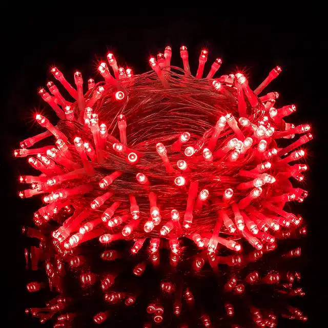 LED Pixel String & Rice Light for Festive Decoration (Red, 15 m)