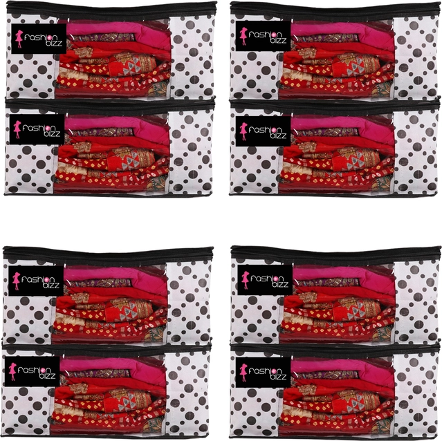 Non Woven Printed Saree Cover (Multicolor)