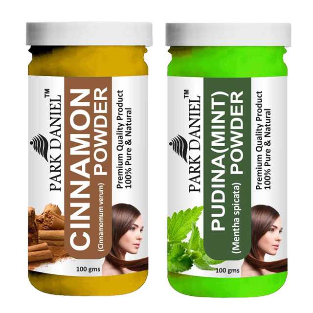Park Daniel 100% Pure & Natural Cinnamon Powder & Pudina Powder (Pack Of 2, 100 g) (SE-936)