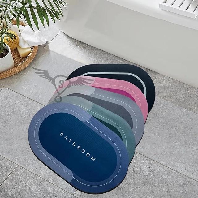 S-MAX Stylish Shower Mat- Doormat (Colour/Design May Vary)