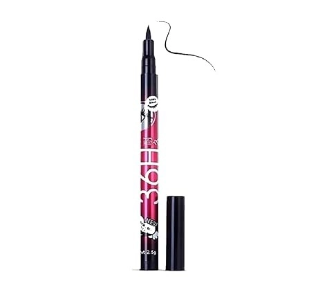 Premium Waterproof 36H Eyeliner (Black, Pack of 2)