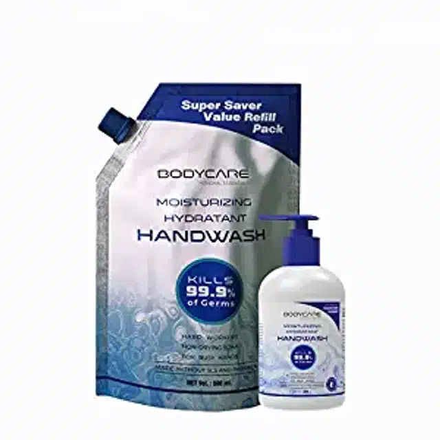 My Bodycare Moisturizing Original Germ Protection Liquid Hand Wash Refill Pouch (500 ml) with Pump Bottle (250 ml) (Set of 2)