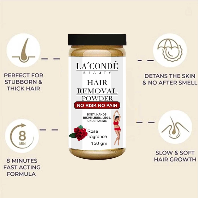 La'Conde Rose Fragrance Hair Removal Powder (150 g)