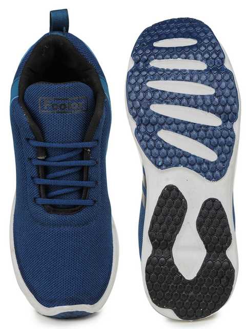 Footox Stylish Mens Casual Shoes (Navy Blue, 12) (F-1560)