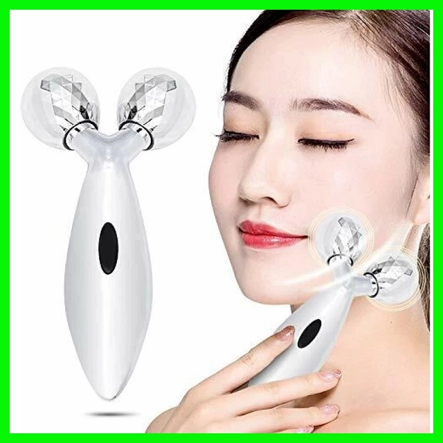 3D Face Massage Roller (Silver)