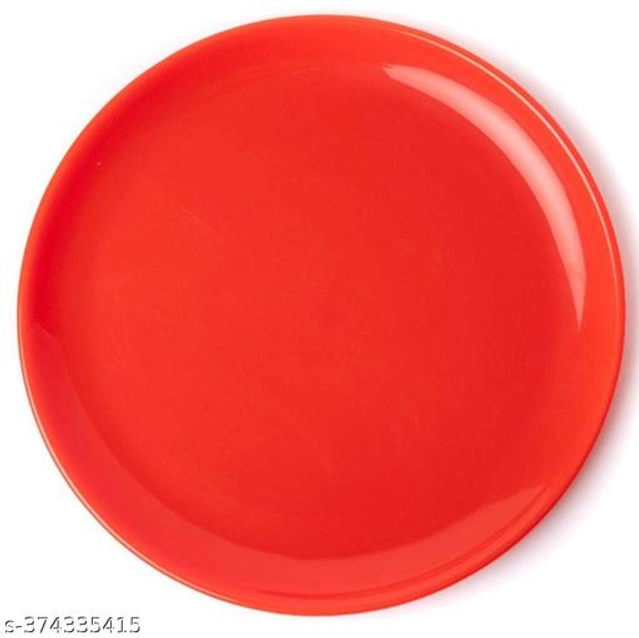 Plastic Plates (Multicolor, Pack of 12)