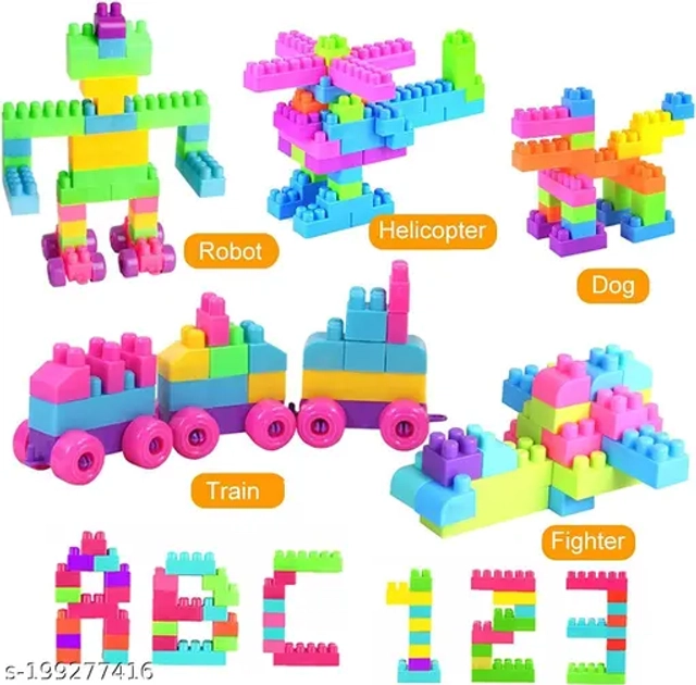 VEER TRADING Toys Block Set of 50 Pcs (Pack of 1)