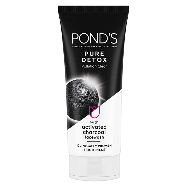 Pond'S Pure Detox Anti-Pollution Purity Face Wash With Activated Charcoal 100 g