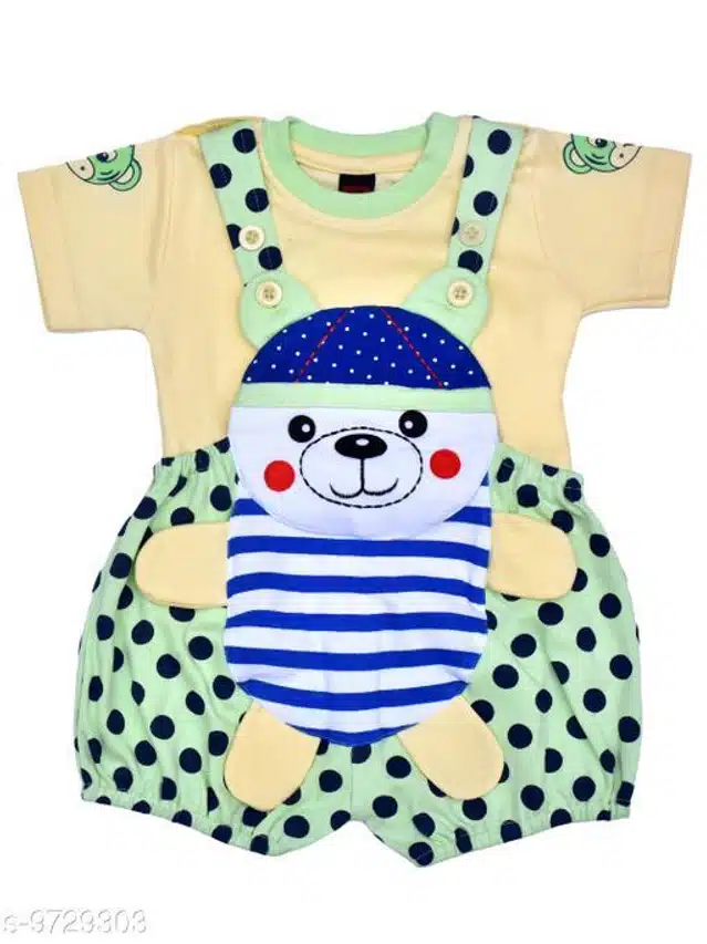 Dungaree for Kids (Multicolor, 6-12 Months)