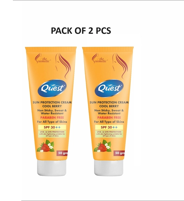 Quest SPF 30 Sunscreen Cream (50 g, Pack of 2)