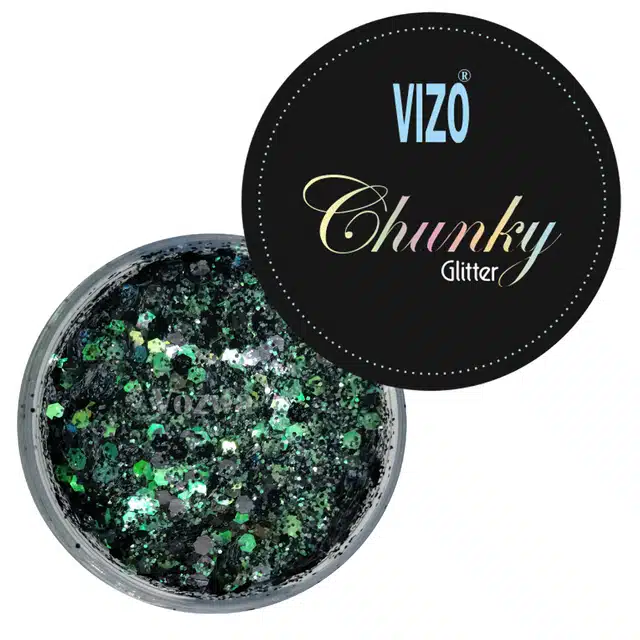 Vizo Chunky Eye Makeup Glitter Powder (Multicolor)