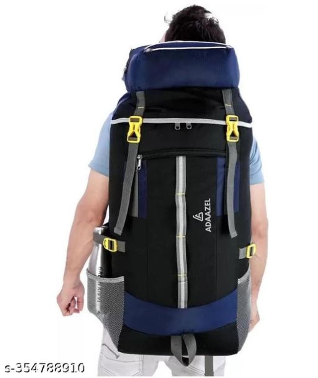 Hiking Backpack for Men & Women (Navy Blue & Black)