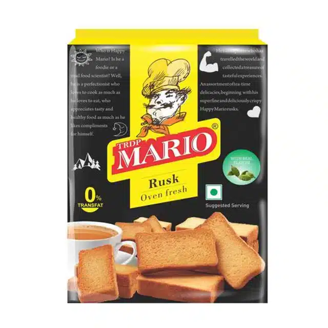 Mario Milk Rusk 140 g (Pack of 2)