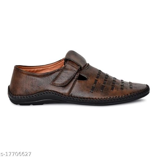 Sandals for Men (Brown, 6)