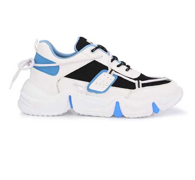 Anjrs Stylish Casual Mesh Shoes For Men (Blue, 6) (U96)