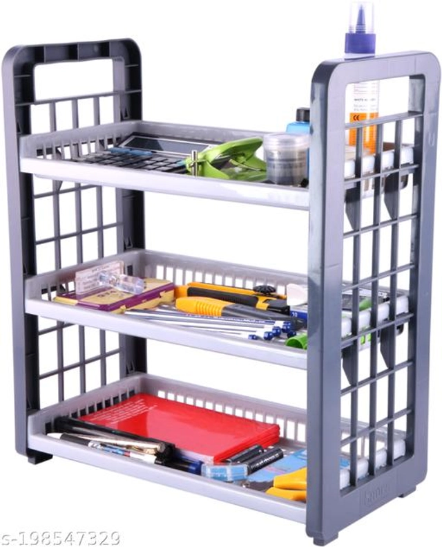 Plastic Multipurpose Storage Rack (Multicolor)