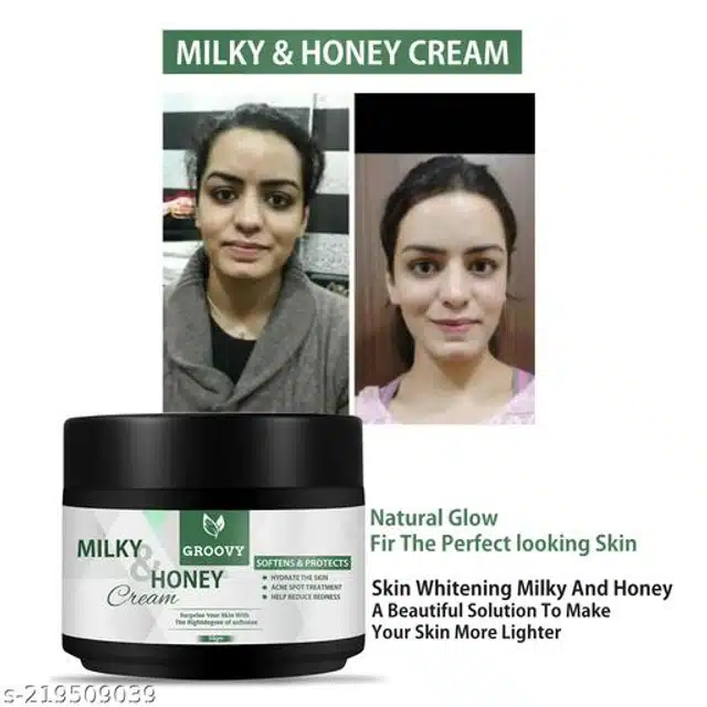 Groovy Milk & Honey Skin Whitening Cream (50 g)